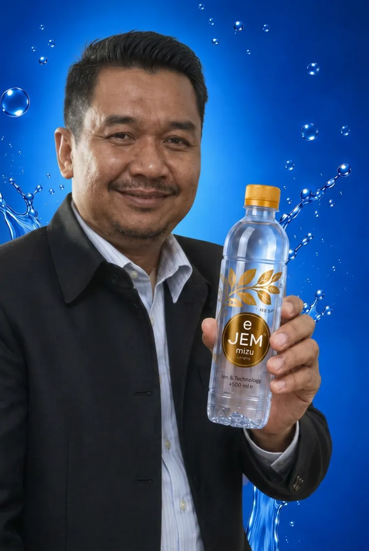 Founder eJEM MIZU memperkenalkan botol air premium eJEM MIZU